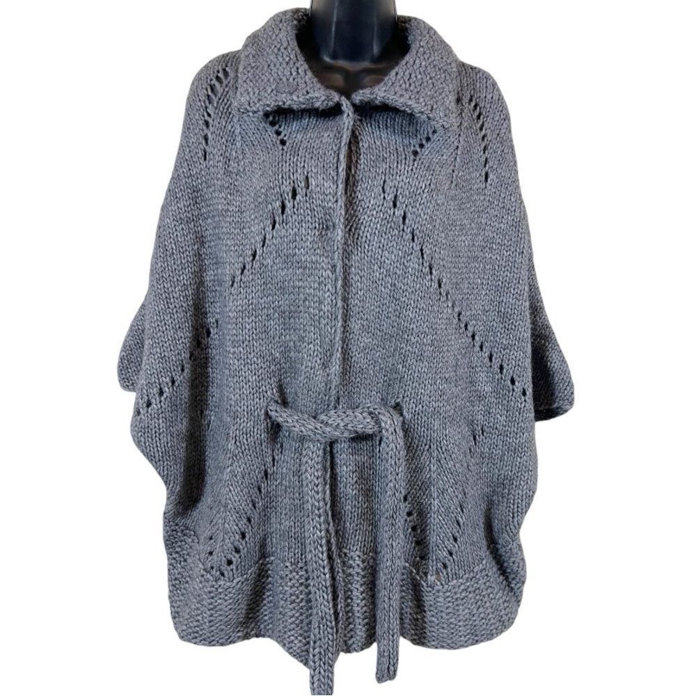 Anthropologie Elsamanda Alpaca Blend Tie Waist Cardigan